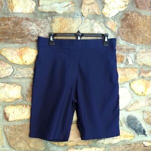 Tahari Women's Navy Bike Shorts